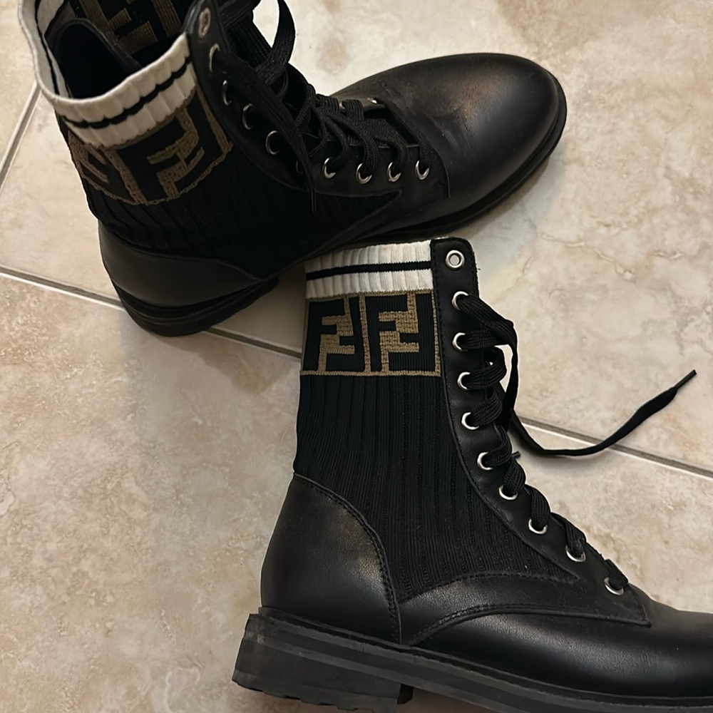 Fendi combat boots